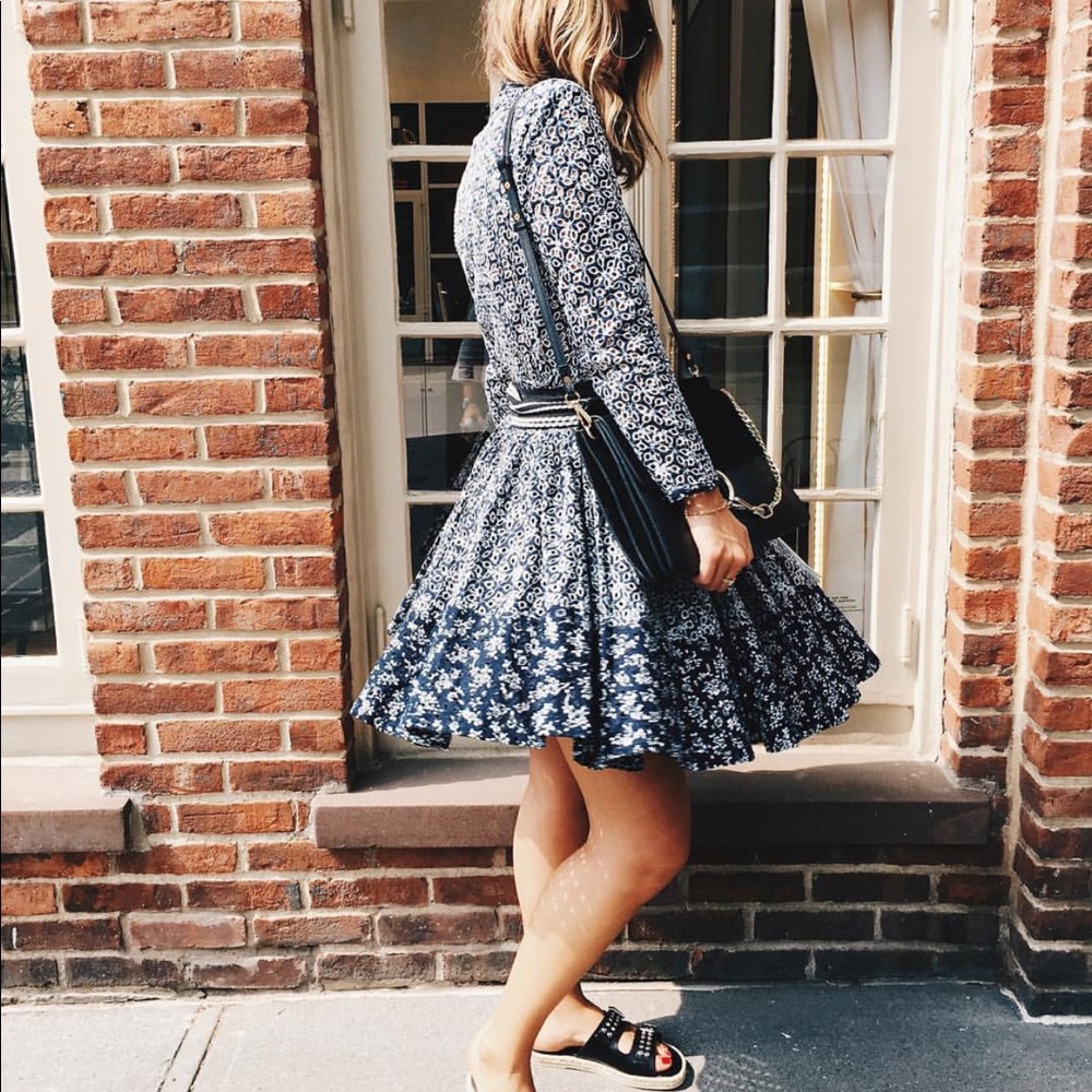 Make blue eyelet dress (size 2 in maje)